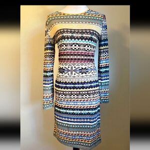 Baiey's Blossom Geometric Dress Sz S